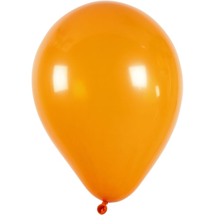 Ballonnen, d 23 cm, rond, oranje, 10 stuk/ 1 doos