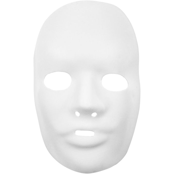 Masker, H: 24 cm, B: 15,5 cm, 1 stuk