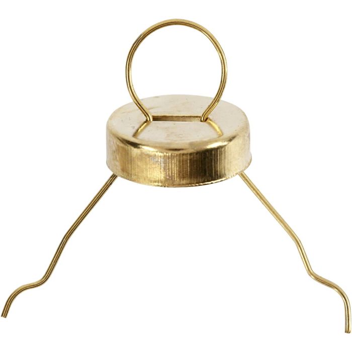Metalen hanger, d 13 mm, gatgrootte 5 mm, goud, 25 stuk/ 1 doos