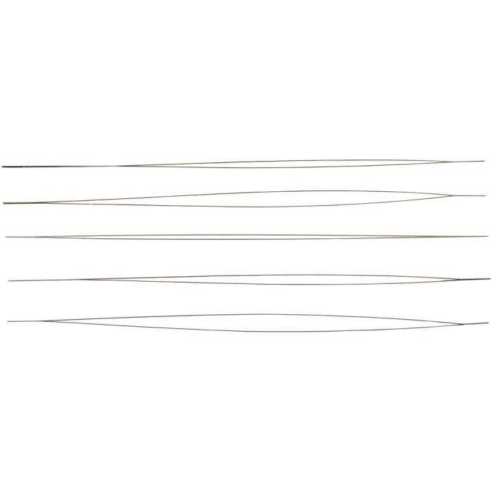 Kralennaald, L: 12 cm, dikte 0,25 mm, 5 stuk/ 1 doos
