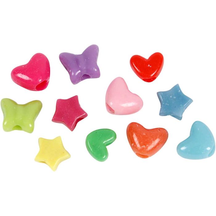 Figuur Kralen, d 10 mm, gatgrootte 3,5 mm, 65 gr, 125 ml/ 1 doos