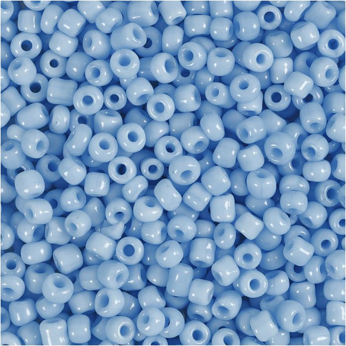 Rocailles, d 3 mm, afm 8/0, gatgrootte 0,6-1,0 mm, turquoise, 25 gr/ 1 doos