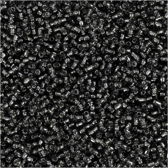 Rocailles, d 1,7 mm, afm 15/0, gatgrootte 0,5-0,8 mm, grey green, 25 gr/ 1 doos