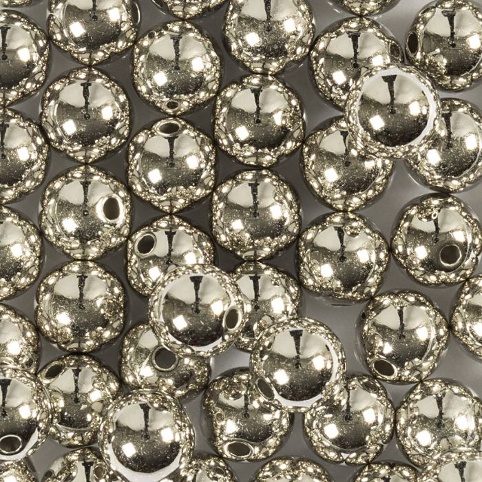 Waskralen, d 8 mm, gatgrootte 1 mm, zilver, 50 stuk/ 1 doos