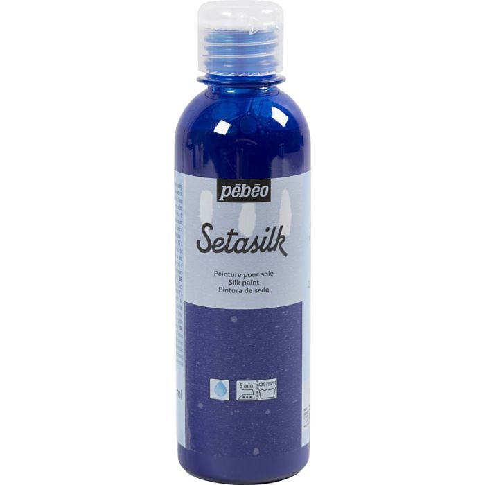 Zijdeverf ES Silk, koningsblauw, 250 ml/ 1 fles