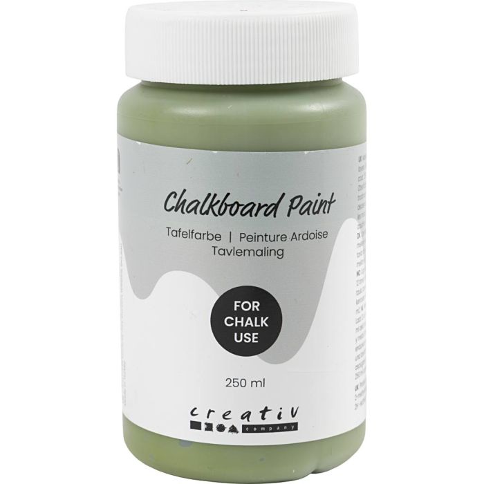 Verf voor krijtbord, groen, 250 ml/ 1 fles