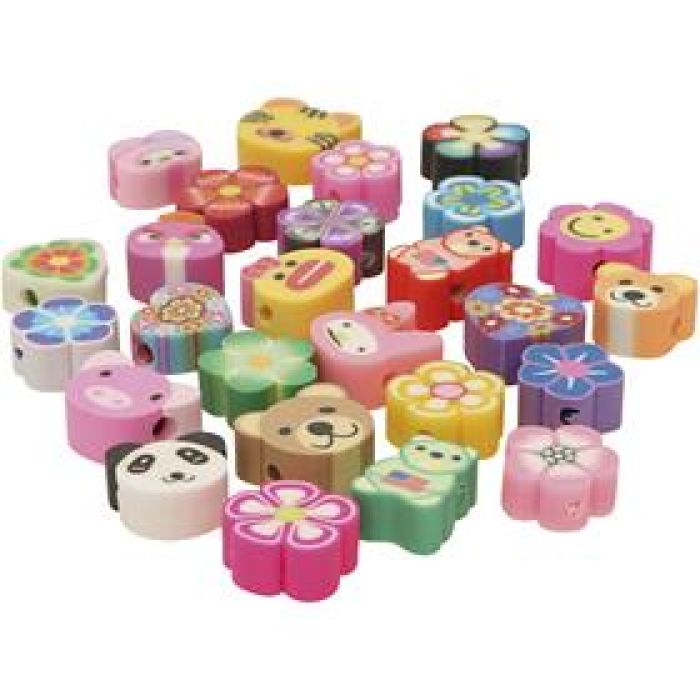 Dieren- en bloemkralen, 200 gr, 450 stuk/ 1 zak