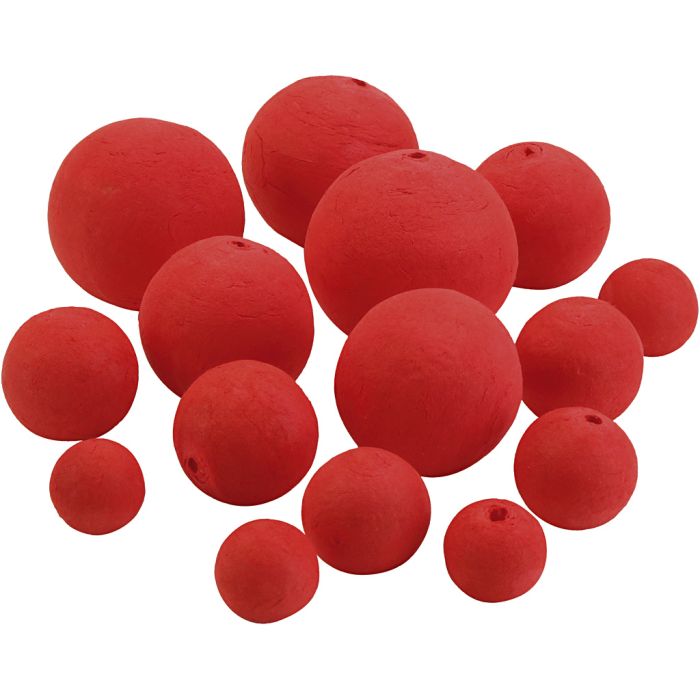 Ballen, d 20+25+30+40+50 mm, rood, 200 div/ 1 doos
