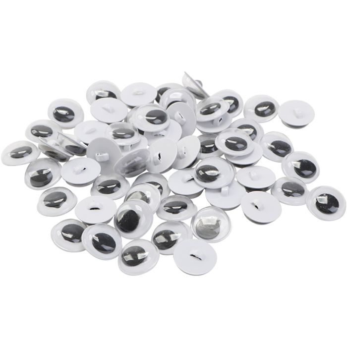 Wiebelogen, opnaaien, afm 10 mm, 50 paar, 100 stuk/ 1 zak