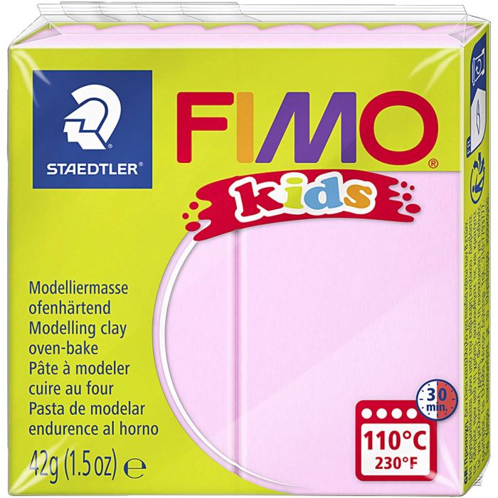FIMO® Kids Boetseerklei, roze, 42 gr/ 1 doos