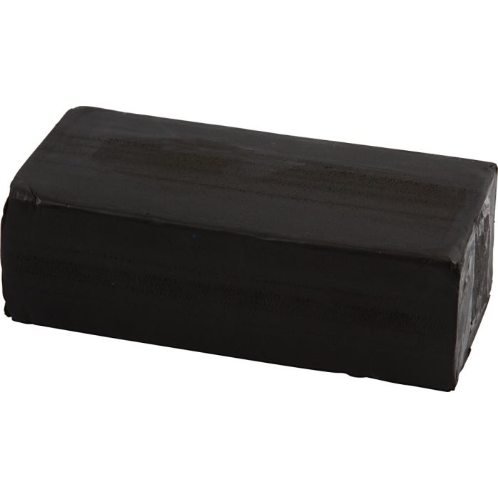 Boetseerklei, afm 13x6x4 cm, zwart, 500 gr/ 1 doos