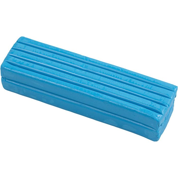 Boetseerklei, afm 13x6x4 cm, blauw, 500 gr/ 1 doos