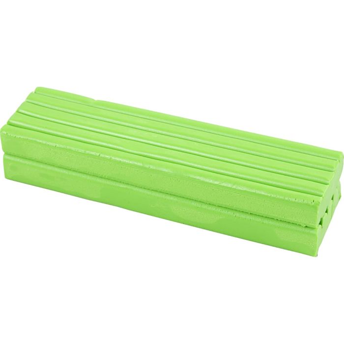 Boetseerklei, afm 13x6x4 cm, neon groen, 500 gr/ 1 doos