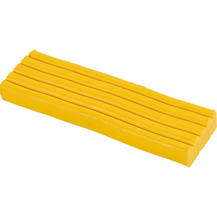 Boetseerklei, afm 13x6x4 cm, goudgeel, 500 gr/ 1 doos