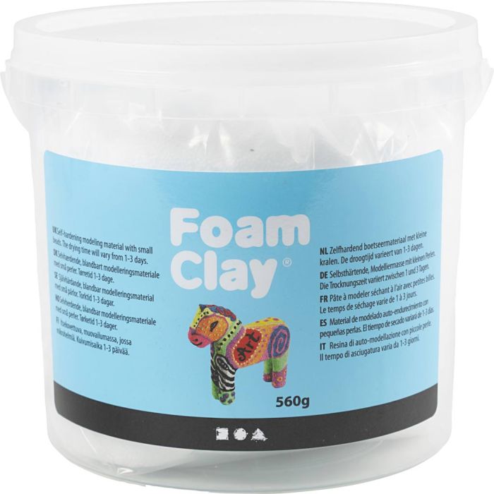 Foam Clay®, wit, 560 gr/ 1 emmer