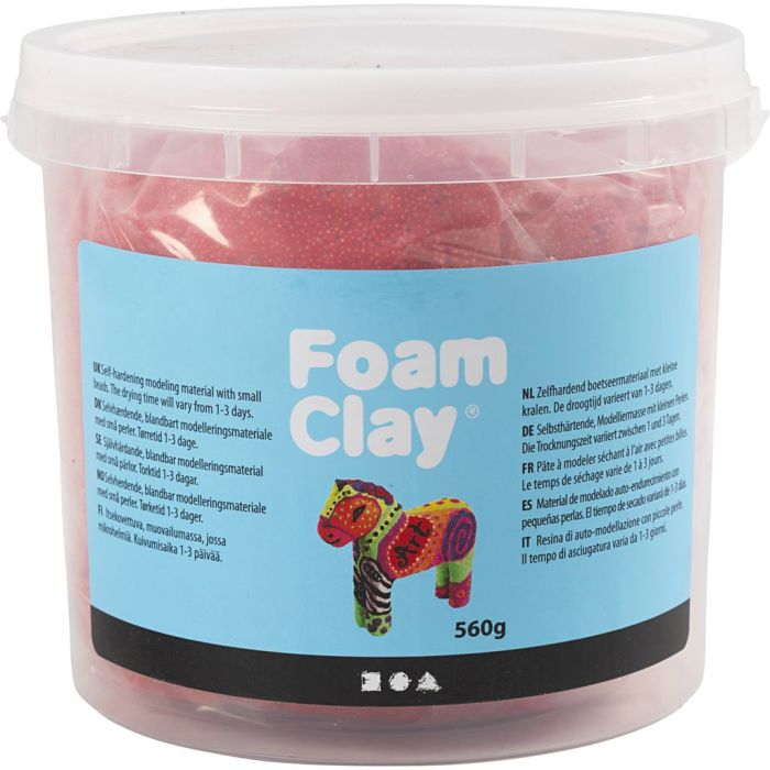 Foam Clay®, rood, 560 gr/ 1 emmer