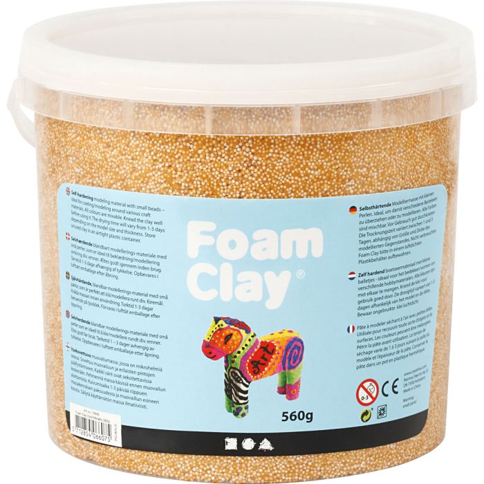 Foam Clay®, metallic, goud, 560 gr/ 1 emmer