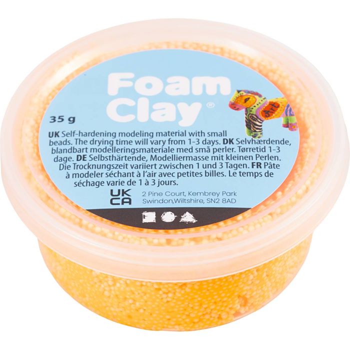 Foam Clay®, oranje, 35 gr/ 1 Doosje