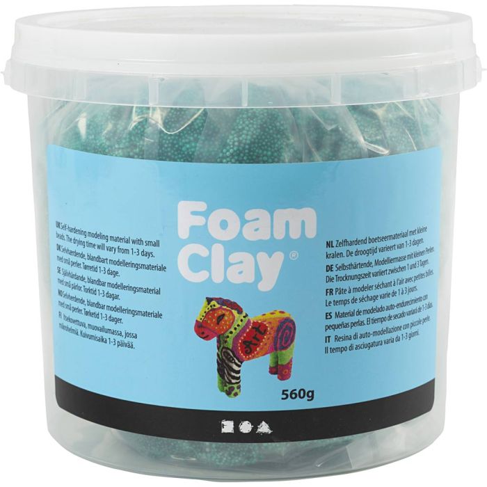 Foam Clay®, donkergroen, 560 gr/ 1 emmer
