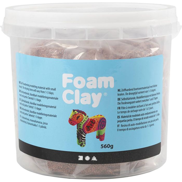 Foam Clay®, bruin, 560 gr/ 1 emmer