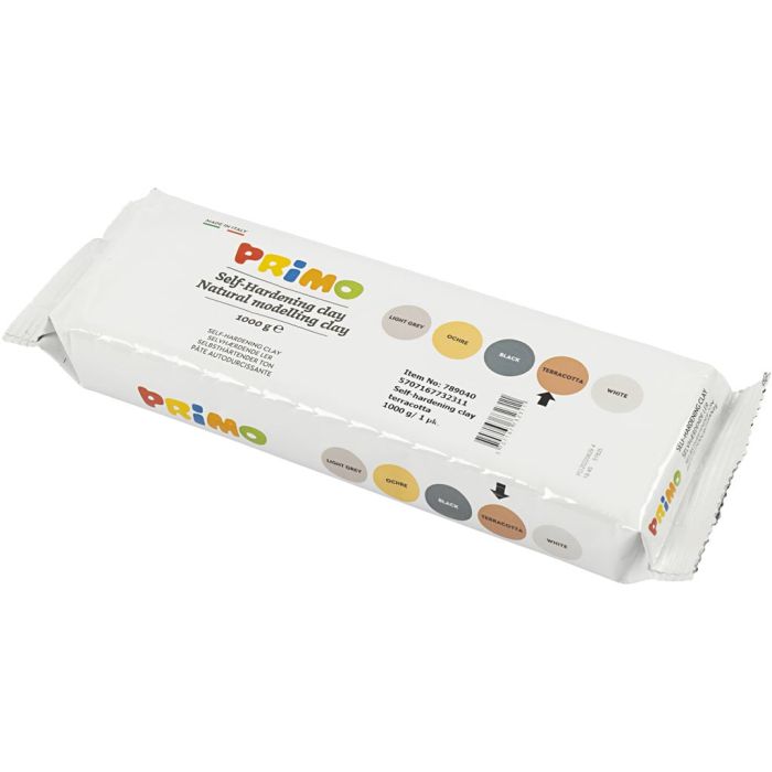 Zelfhardende Klei, terracotta, 1000 gr/ 1 doos