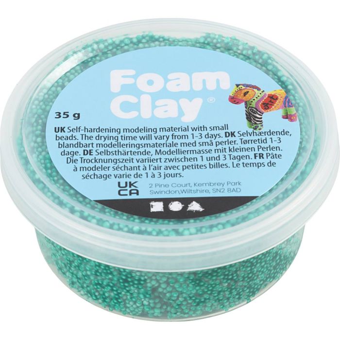 Foam Clay®, donkergroen, 35 gr/ 1 Doosje