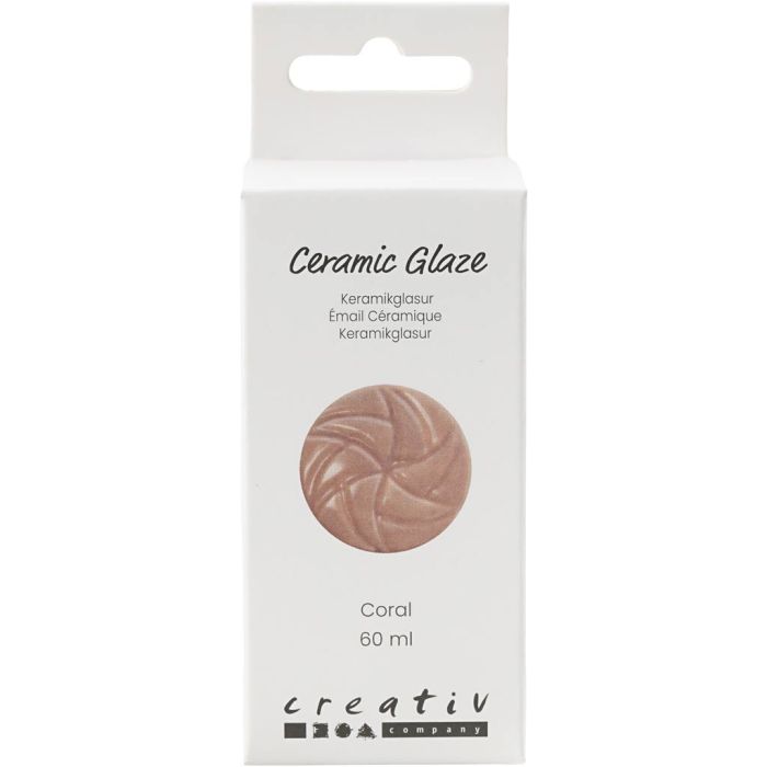 Keramiek Glazuur, 984-1101 °C, dekkend, Coral, 60 ml/ 1 Doosje