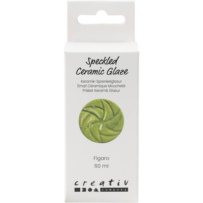 Gespikkeld Keramiekglazuur, 999-1060 °C, dekkend, Figaro, 60 ml/ 1 Doosje