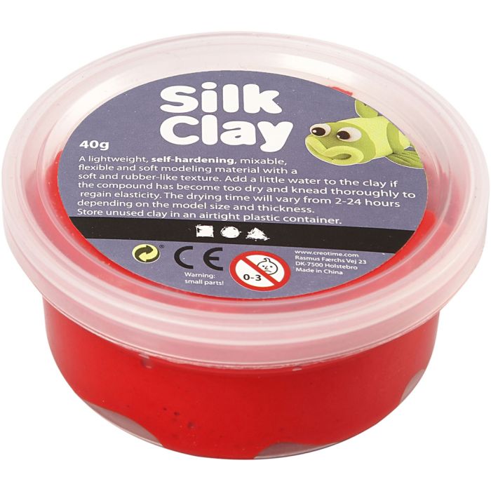 Silk Clay®, rood, 40 gr/ 1 Doosje