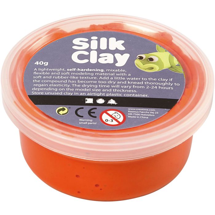Silk Clay®, oranje, 40 gr/ 1 Doosje