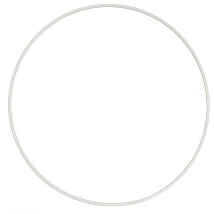 Kale metalen cirkel, d 50 cm, wit, 1 stuk