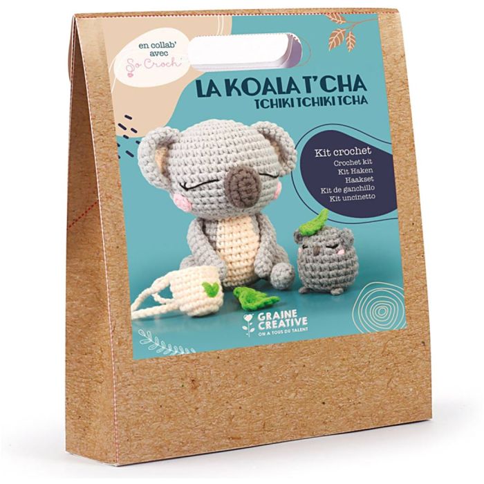 Amigurumi Crochet pakket, Koala, afm 12.5 cm, 1 doos