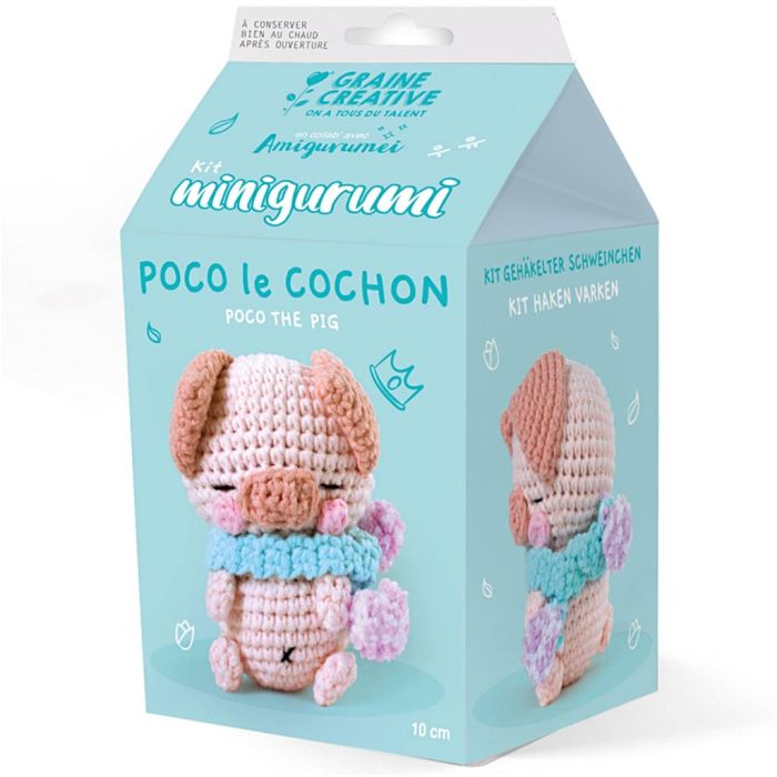 Amigurumi Crochet pakket, Poco het varken, 1 doos