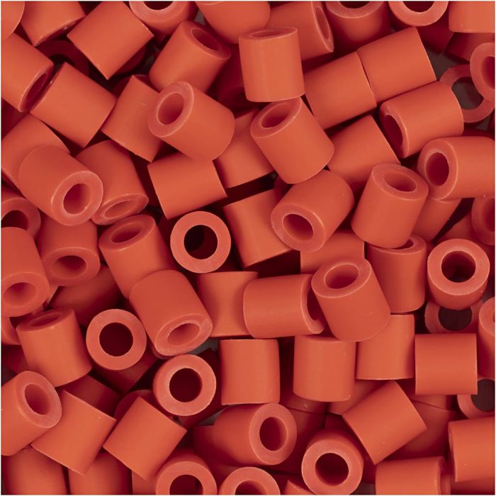 BioBeads van NABBI, afm 5x5 mm, gatgrootte 2,5 mm, medium, lichtrood, 1000 stuk/ 1 doos