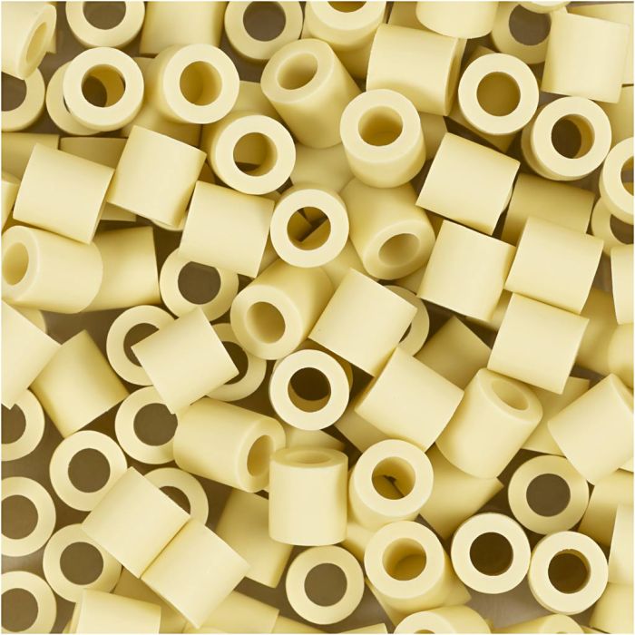 BioBeads van NABBI, afm 5x5 mm, gatgrootte 2,5 mm, medium, lichtgeel, 1000 stuk/ 1 doos