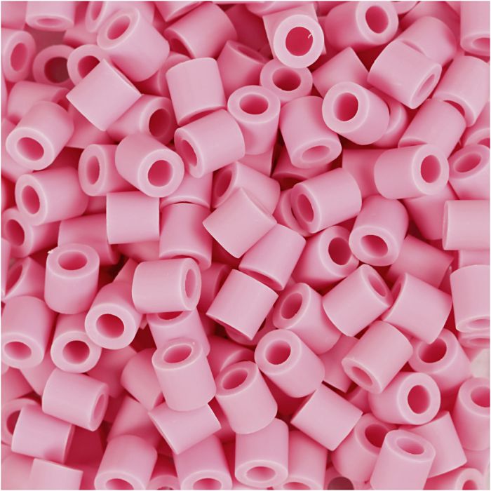 BioBeads van NABBI, afm 5x5 mm, gatgrootte 2,5 mm, medium, roze, 3000 stuk/ 1 doos