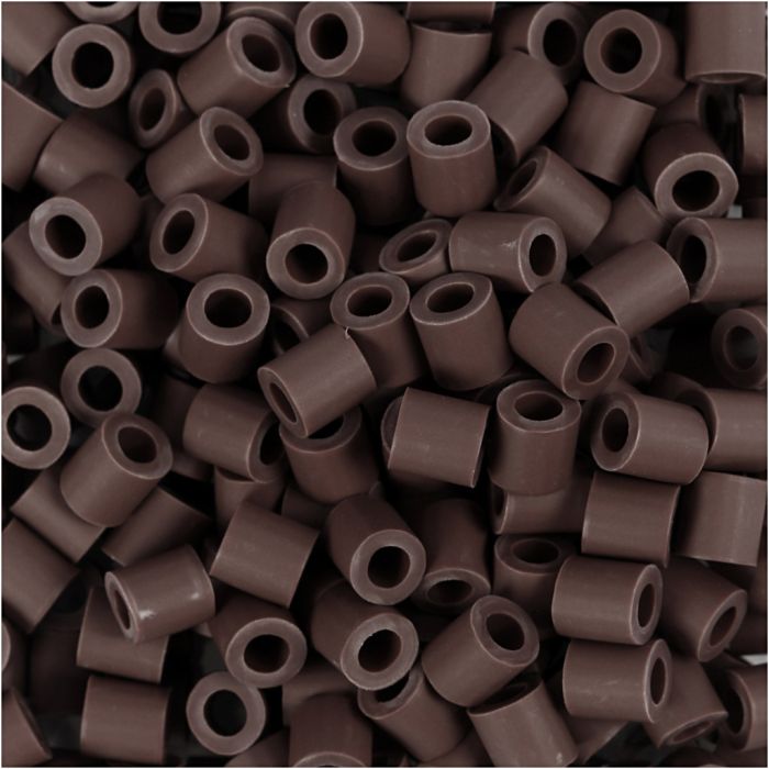 BioBeads van NABBI, afm 5x5 mm, gatgrootte 2,5 mm, medium, bruin, 3000 stuk/ 1 doos