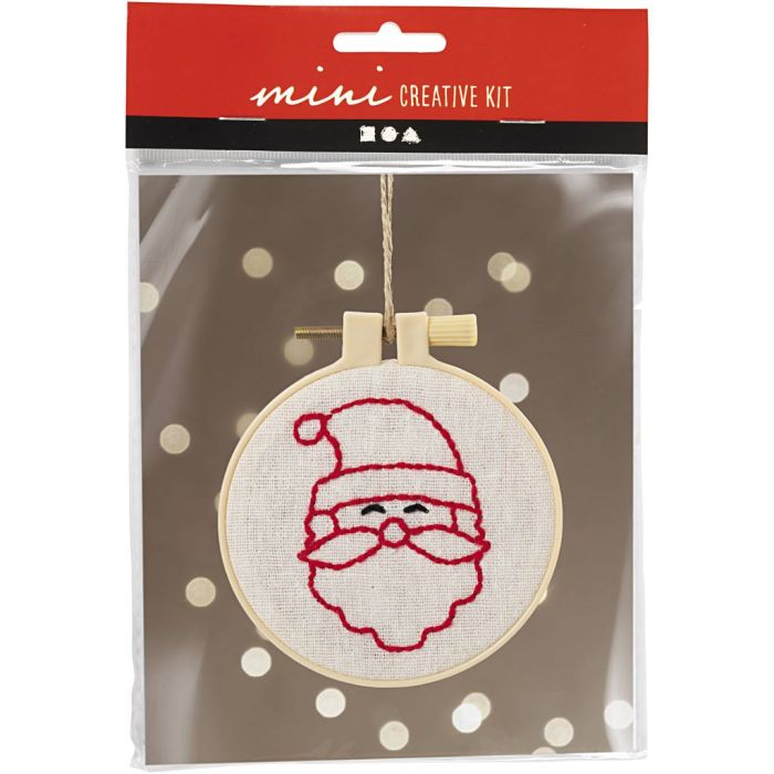Mini Hobbyset Borduurwerk, Kerstman, 1 doos