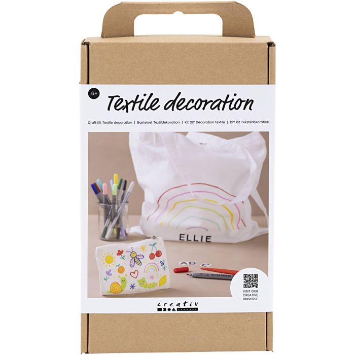 Hobbyset Textieldecoratie, 1 doos