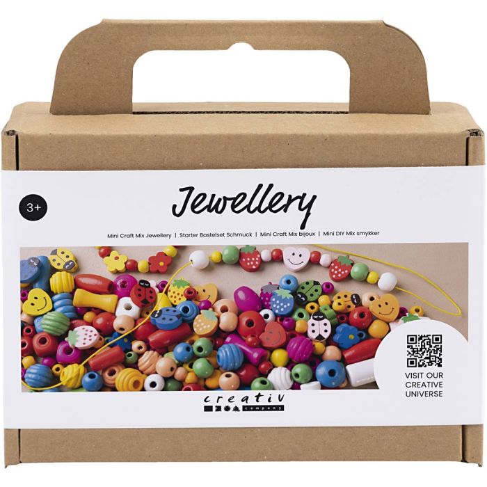 Mini Creatieve Box Sieraden, ca. 564 stuk, vrolijke kleuren, 1 doos