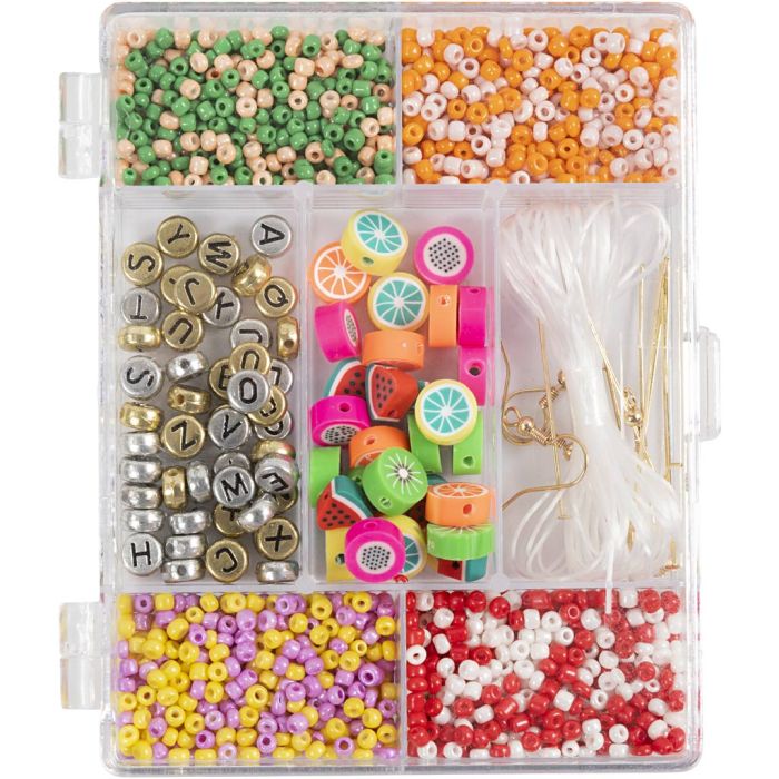 Creatieve Box Sieraden, Fruitmix, ca. 1600+ stuk, sterke kleuren, 1 doos