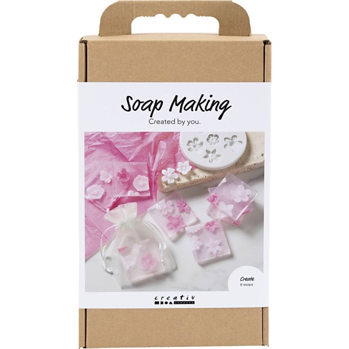 Hobbyset Zeep Maken, Bloemen, roze, 1 doos
