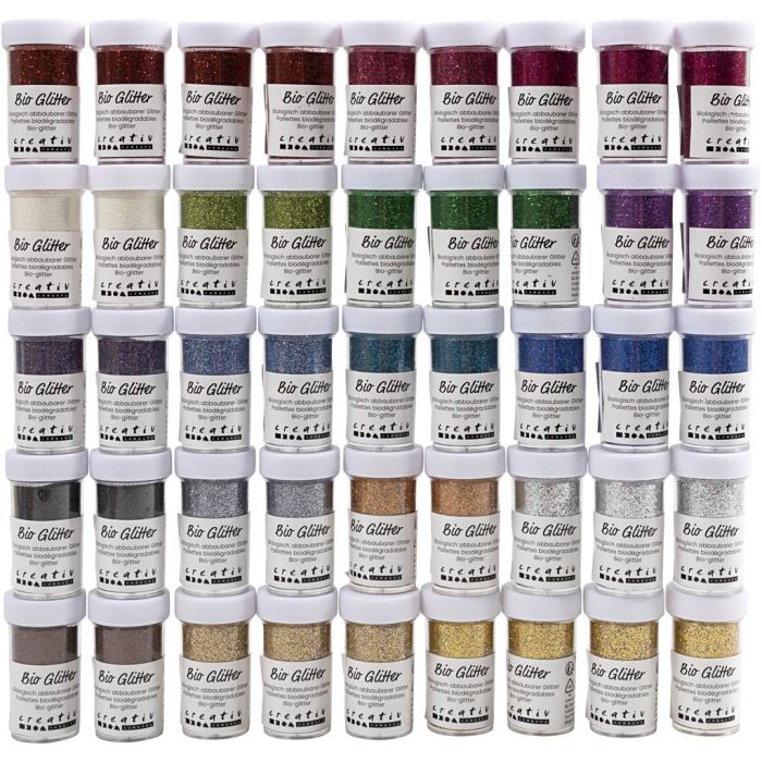 Bio Sparkles, diverse kleuren, 46x27 ml/ 1 doos