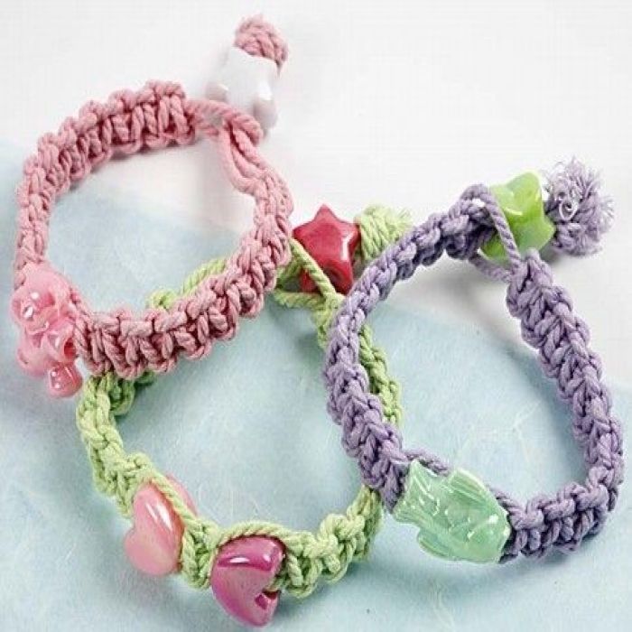 Macramé Pastel armbanden