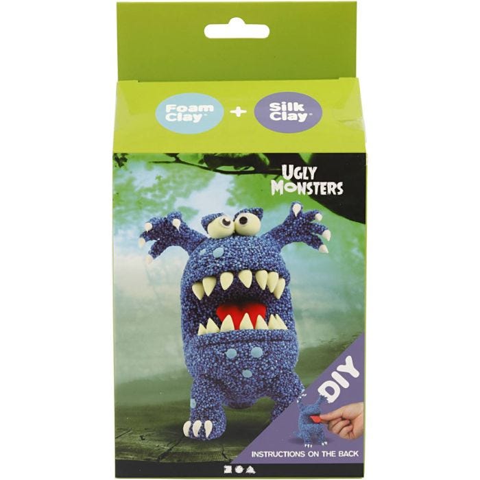 Funny Friends, monster, blauw, 1 doos