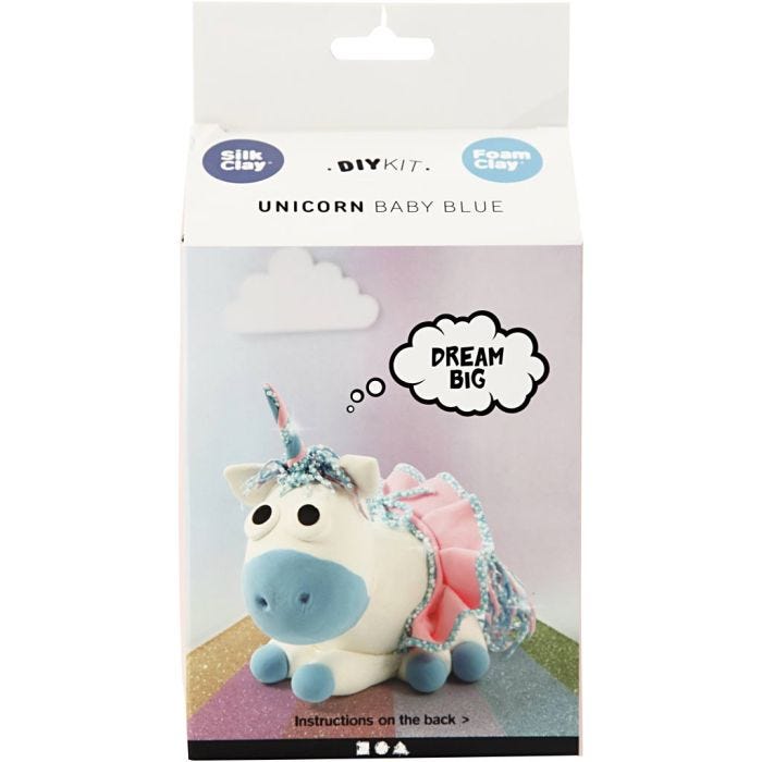 Funny Friends, unicorn, blauw, 1 doos