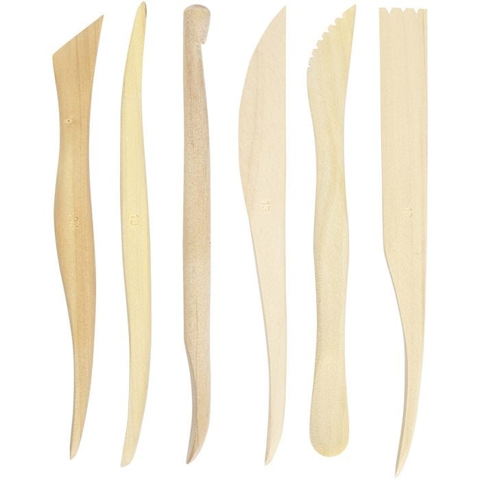 Boetseergereedschap, L: 15 cm, 6stuk/ 1 doos