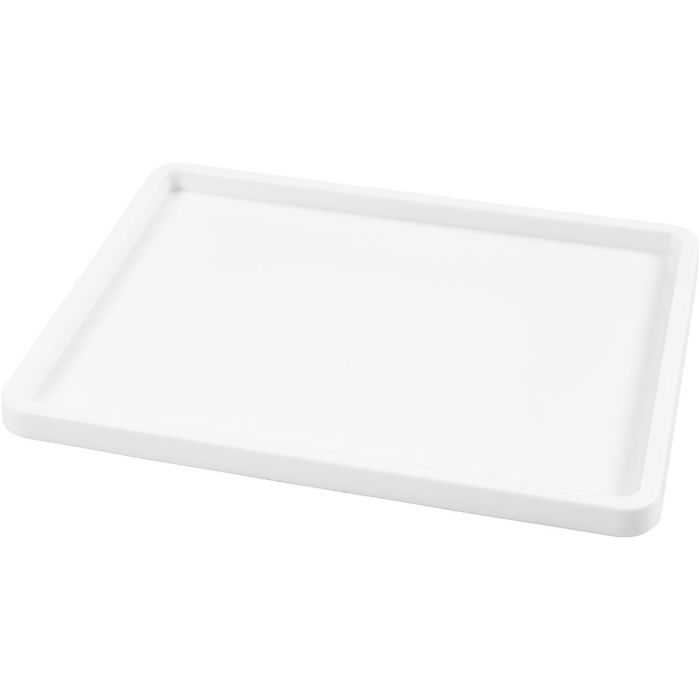 Inkt blad, D: 1,5 cm, afm 25x34 cm, wit, 1 stuk