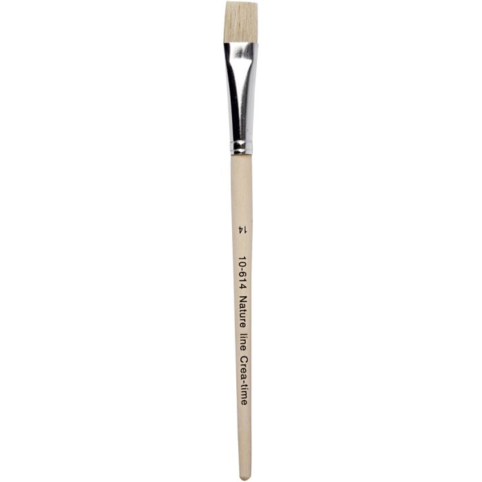 Nature Line kwasten, 14, L: 20 cm, B: 15 mm, plat, 12stuk/ 1 doos