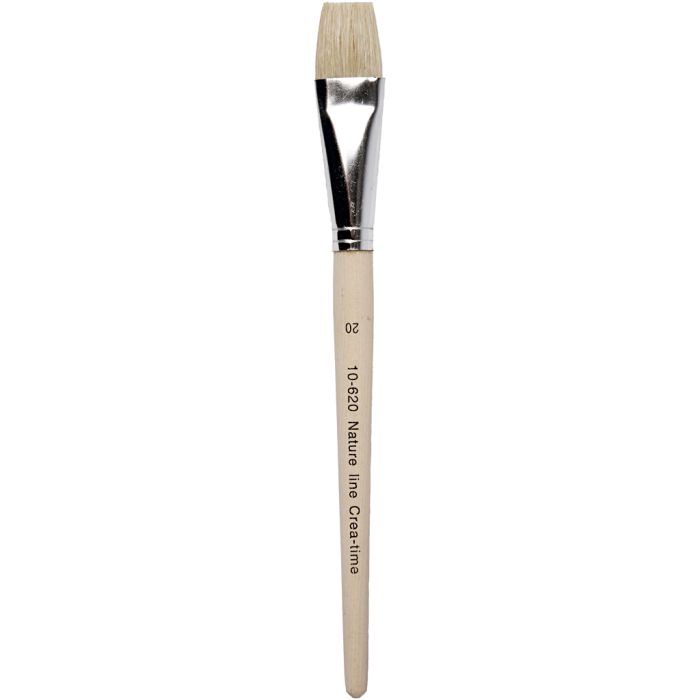 Nature Line kwasten, 20, L: 20,5 cm, B: 20 mm, plat, 12stuk/ 1 doos